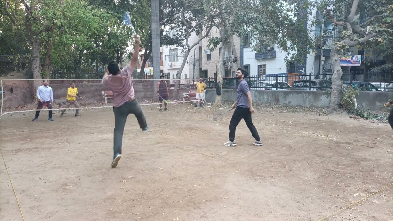 #match 4, Badminton match videos mukherjee nagar 🏸🏸📚📖✏️