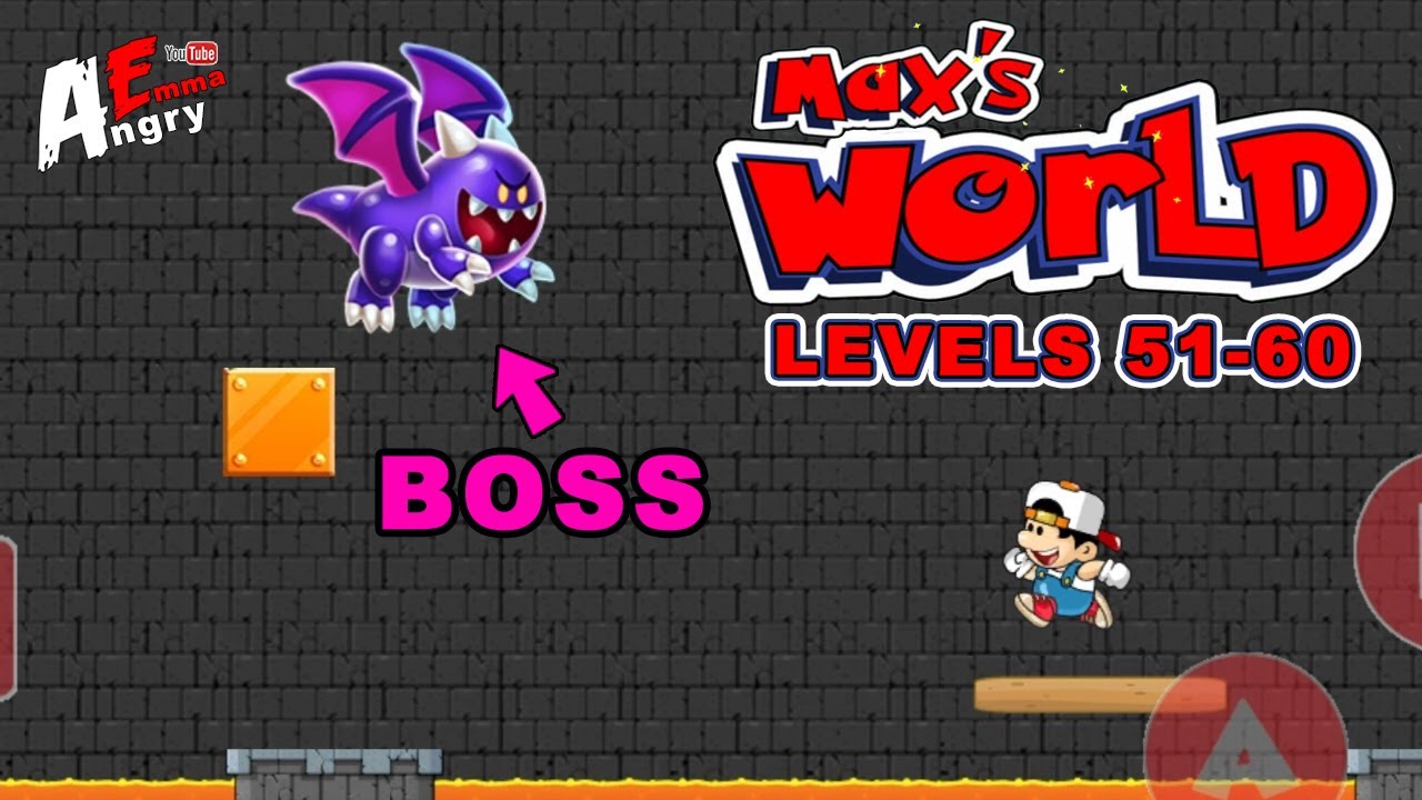 Super Max World Adventure - Levels 51-60 + BOSS / Gameplay Walkthrough (Android Game)