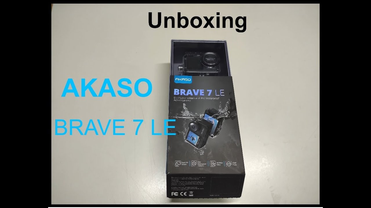UNBOXING AKASO BRAVE 7 LE ACTION CAM
