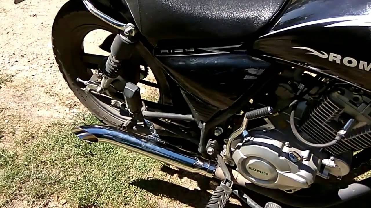 Romet 125 Soft Chopper test tłumika z Allegro (wydech, dźwięk, 