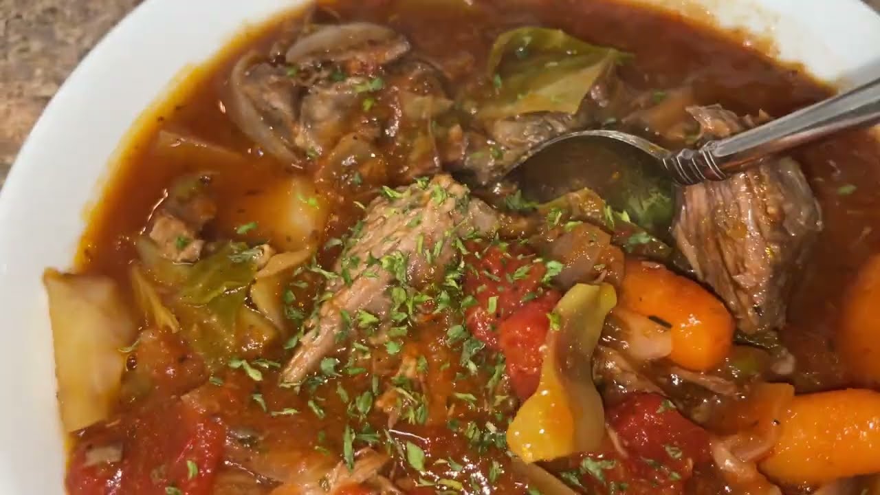 POT ROAST and CABBAGE Soup #EasyRecipe | Tanny Cooks