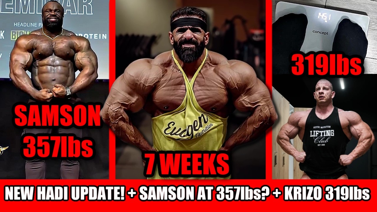 Hadi Choopan FINALLY Posts Physique Update + Samson Dauda Guest Posing at 357lbs+ Krizo at 319lbs