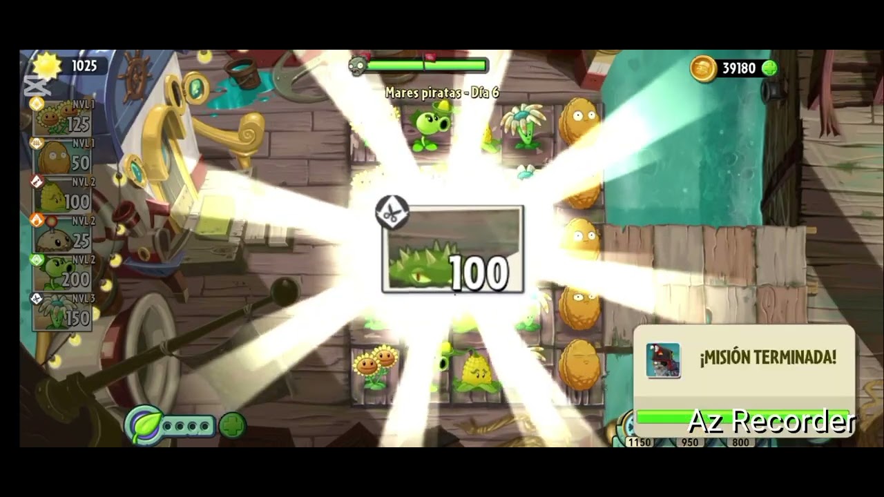 Progresando en mares piratas Parte #6. Plantas vs zombies 2 (pvz2) Gameplay. 