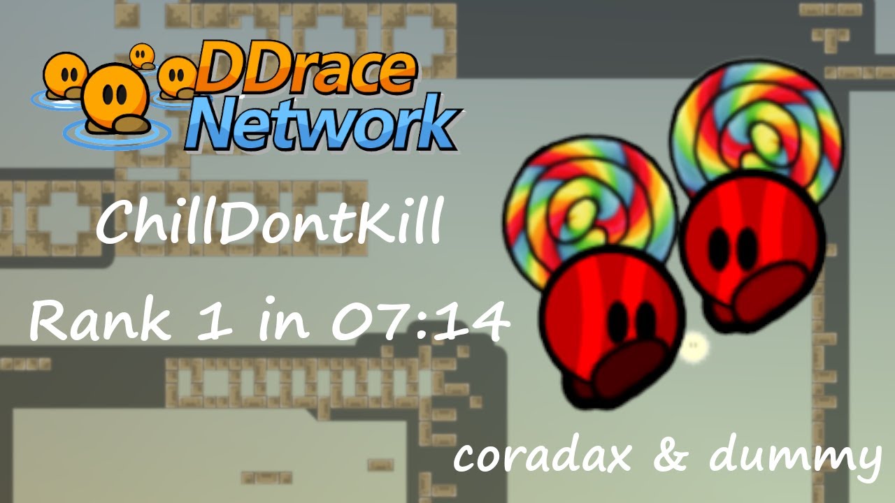 Teeworlds - ChillDontKill Rank 1 in 07:14 by coradax & dummy