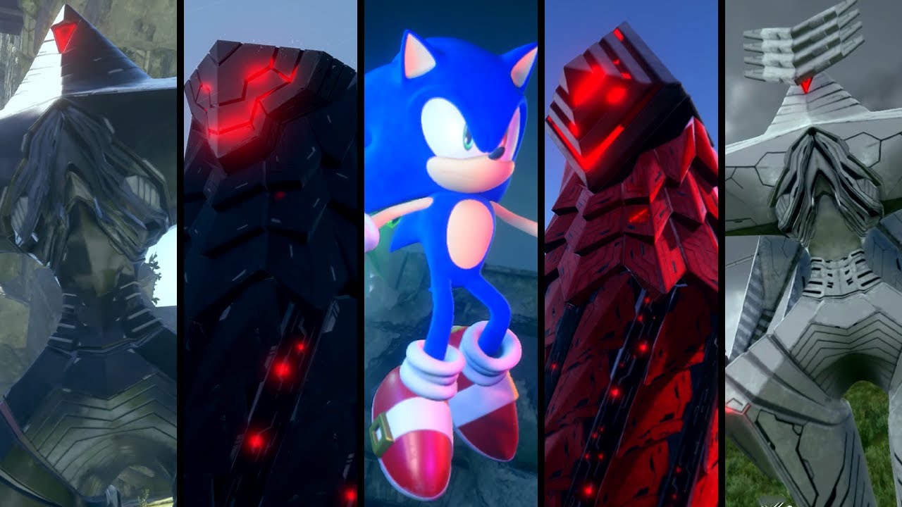 Sonic Frontiers - All Overworld Bosses with Max Level