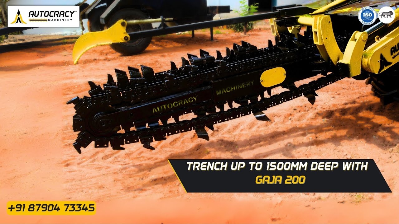 GAJA 200 X Double Chain Trencher: Delivery and Performance Review