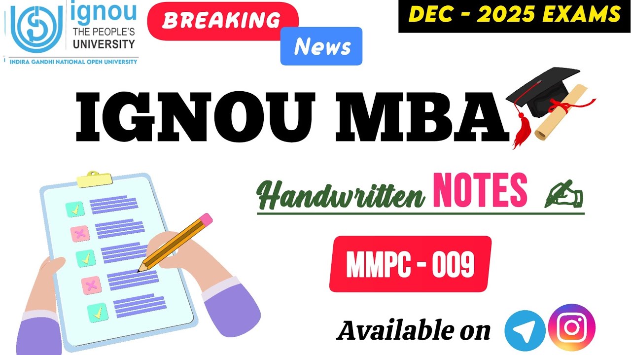 MMPC - 9 IGNOU MBA Handwritten Notes | Easy & Simple Language | Full Syllabus Explained | Gyan Gate
