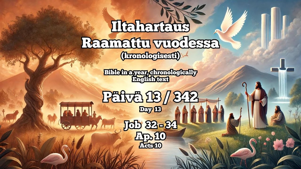 Raamattu vuodessa, osa 13/342. Bible in a year, part 13 / 342