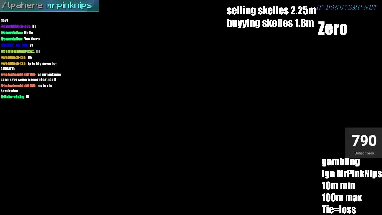 100M BOUNTY RNGambling and Auctions 2M per base and Loot Drops And Bounties | DONUT SMP LIVE
