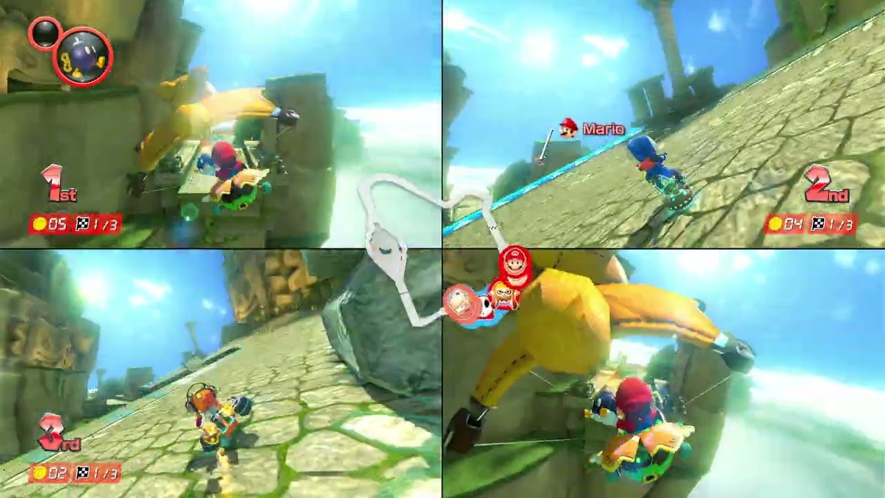 Nintendo Switch - Mario Kart 8 Deluxe - VS Race teams multiplayer (3 players)