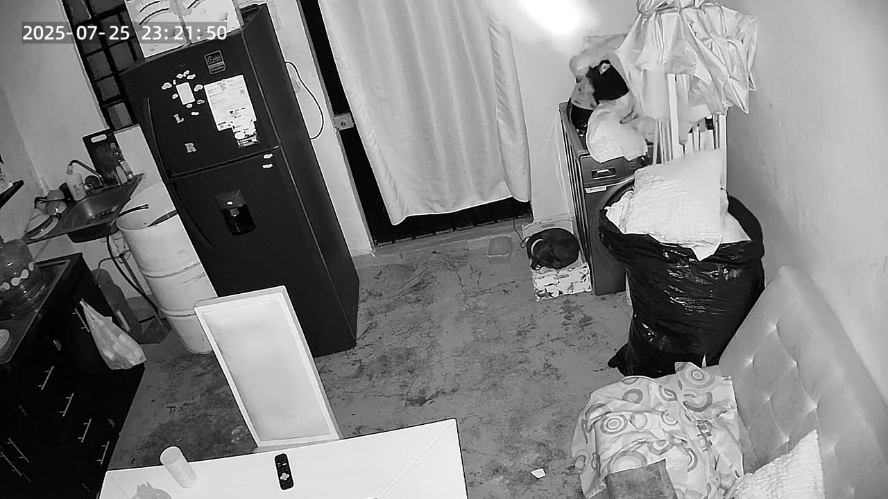 No sabia por  que lloraba..hasta que revise  mis camaras; y vi esto...😨😨😨👁 Me dio escalofríos.👂👀