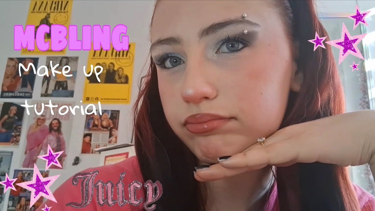 MCBLING 2000s Make up tutorial! #lenadancer #makeuptutorial #mcbling #2000s