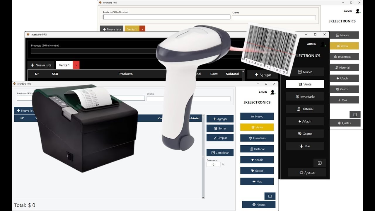Programa de Ventas e Inventario PRO y GRATIS 💻 | con lector de códigos de barras (Actualización 2)