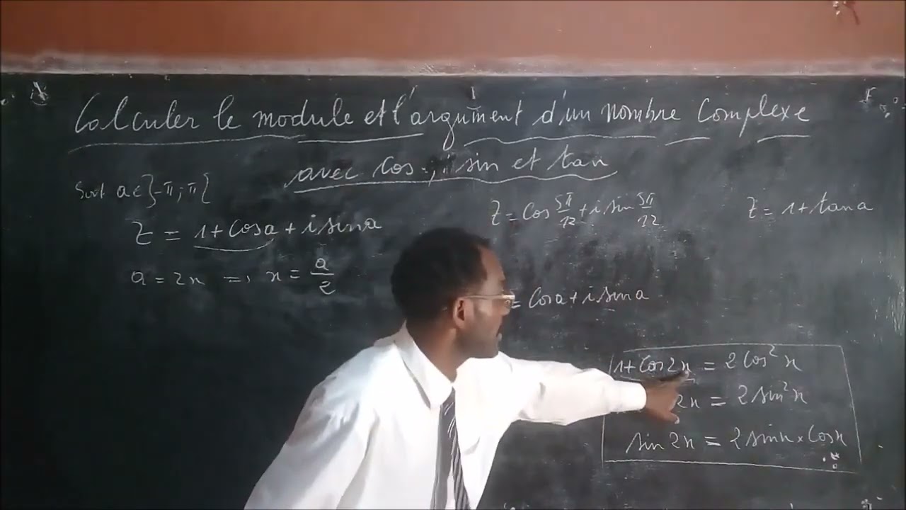 CALCULER LE MODULE ET L'ARGUMENT D'UN NOMBRE COMPLEXE AVEC SIN, COS ET TAN
