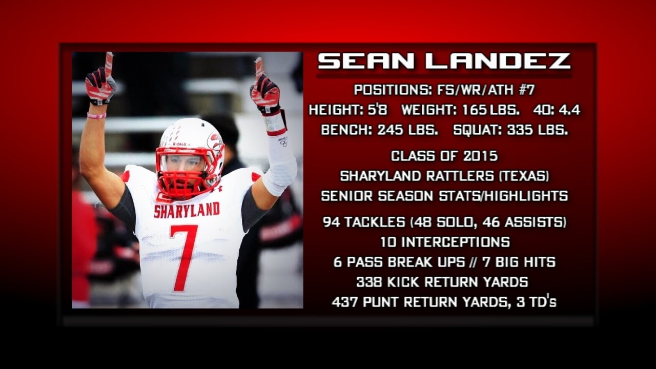 Sharyland Rattlers FS/WR/ATH #7 Sean Landez (Senior Highlights)