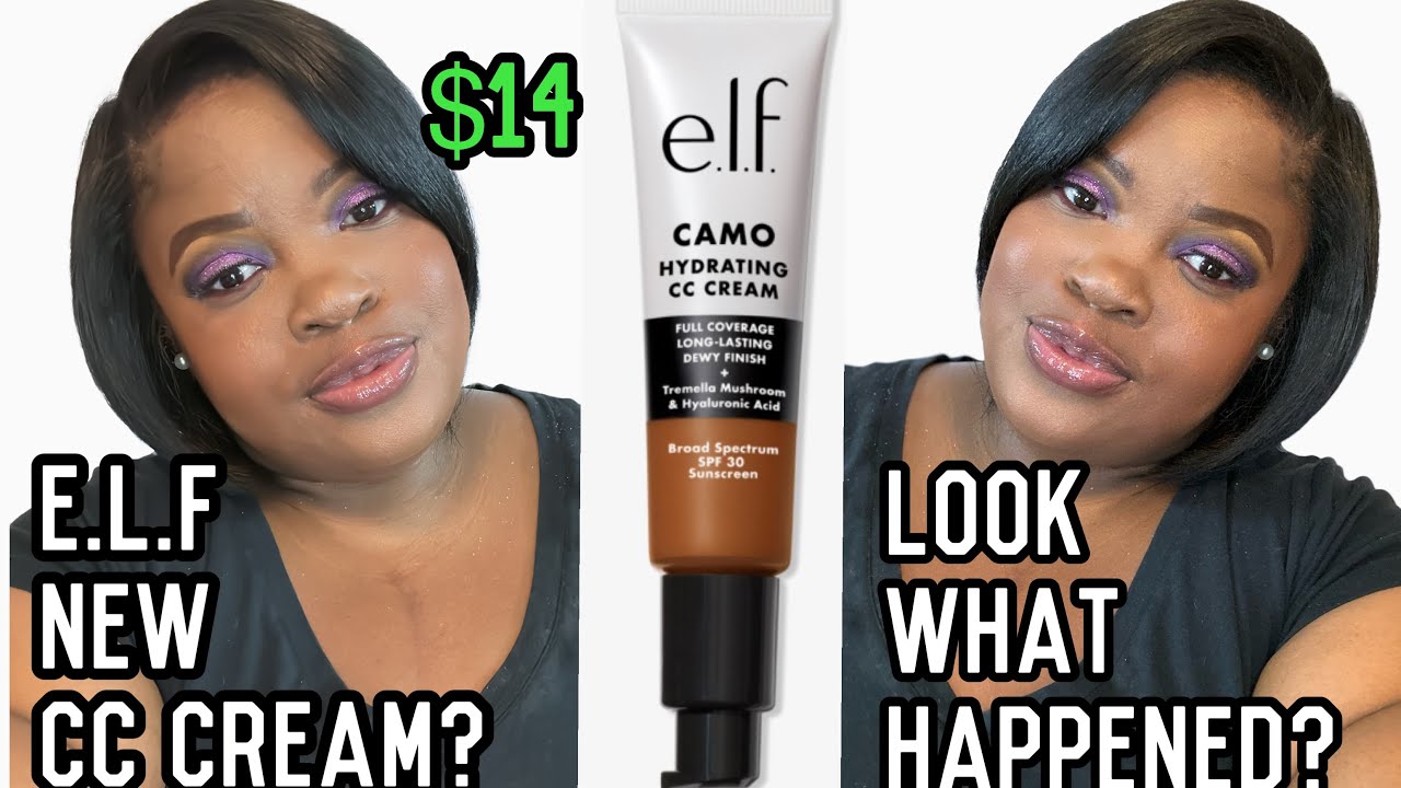 e l f NEW CAMO HYDRATING CC CREAM REVIEW ON DRY SKIN