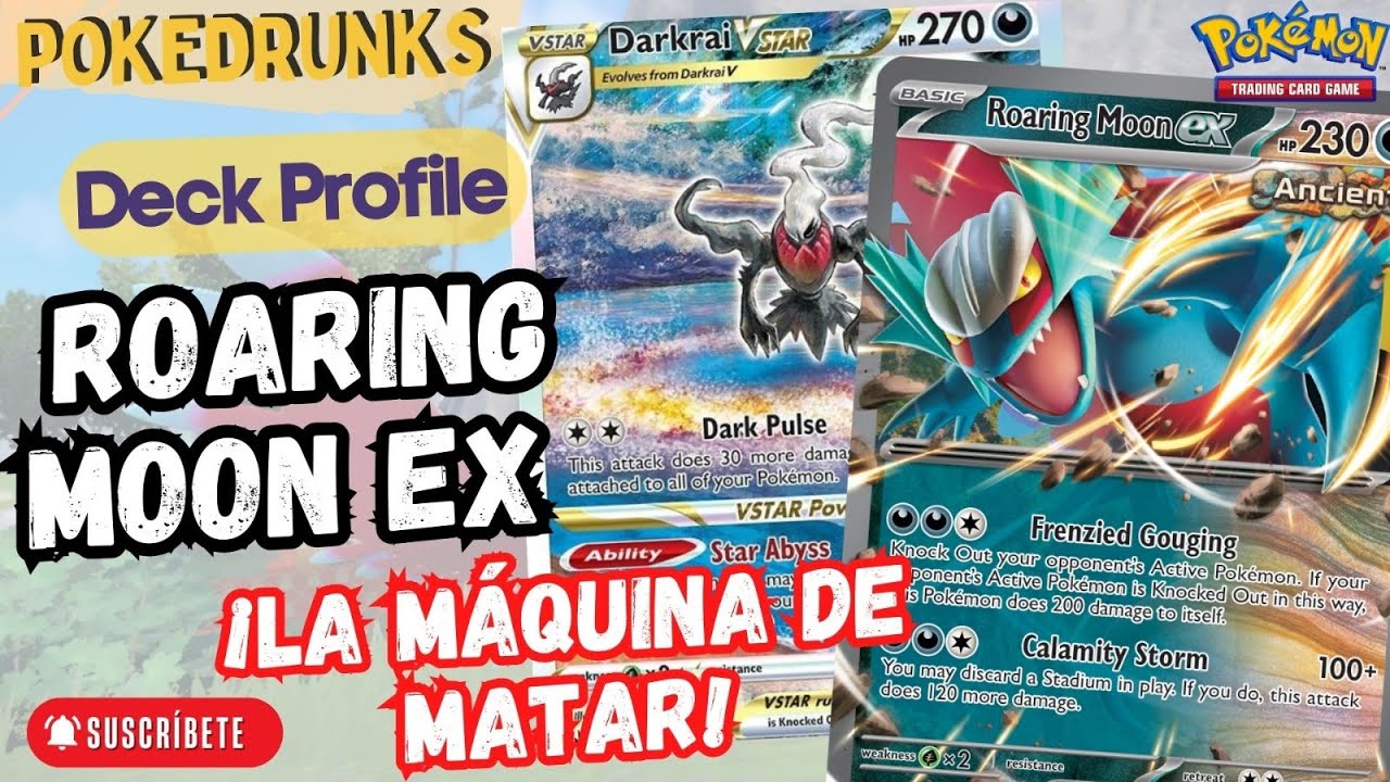 Pokemon TCG Paradox Rift Roaring Moon Ex Deck Profile en español | La máquina de matarlo todo