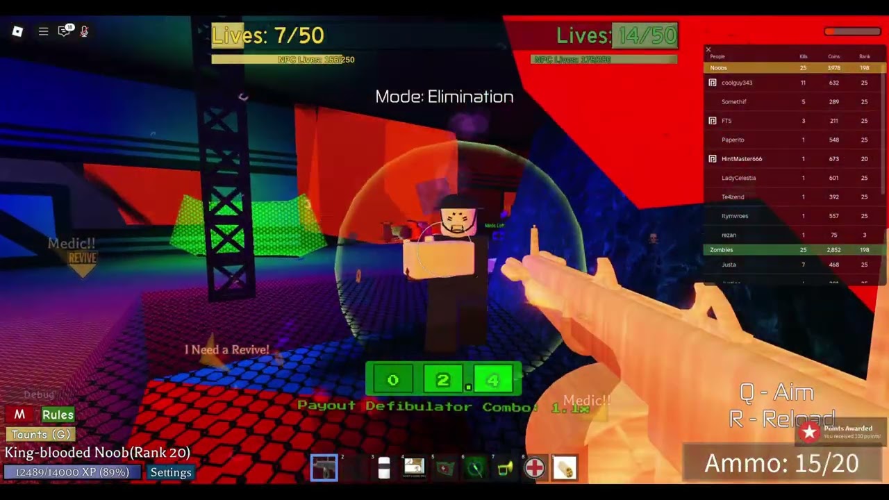 A Casual Game of Noobs vs Zombies Realish Reborn