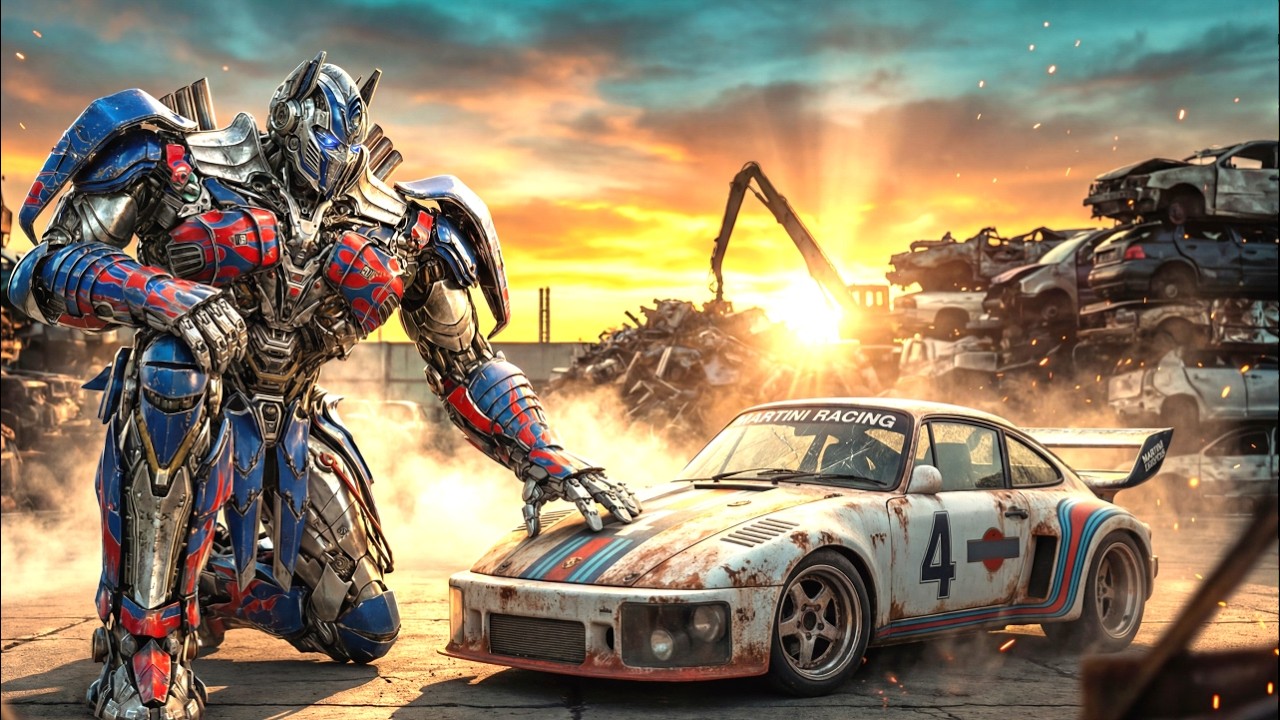ASMR Restoration – Optimus Prime  Restoring Abandoned AutoBot Jazz Found in Junkyard