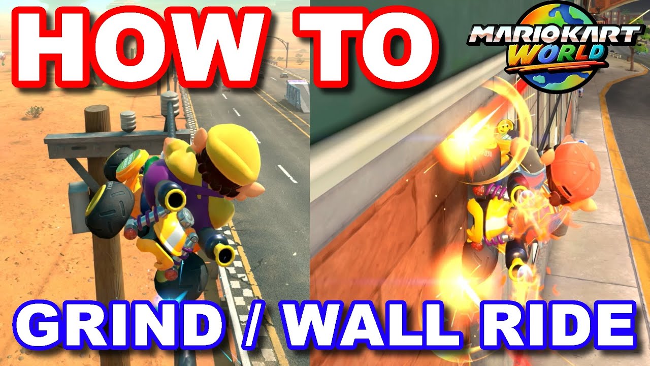 Mario Kart World Tips & Tricks - How to Grind / Wall Ride (Quick Guide)