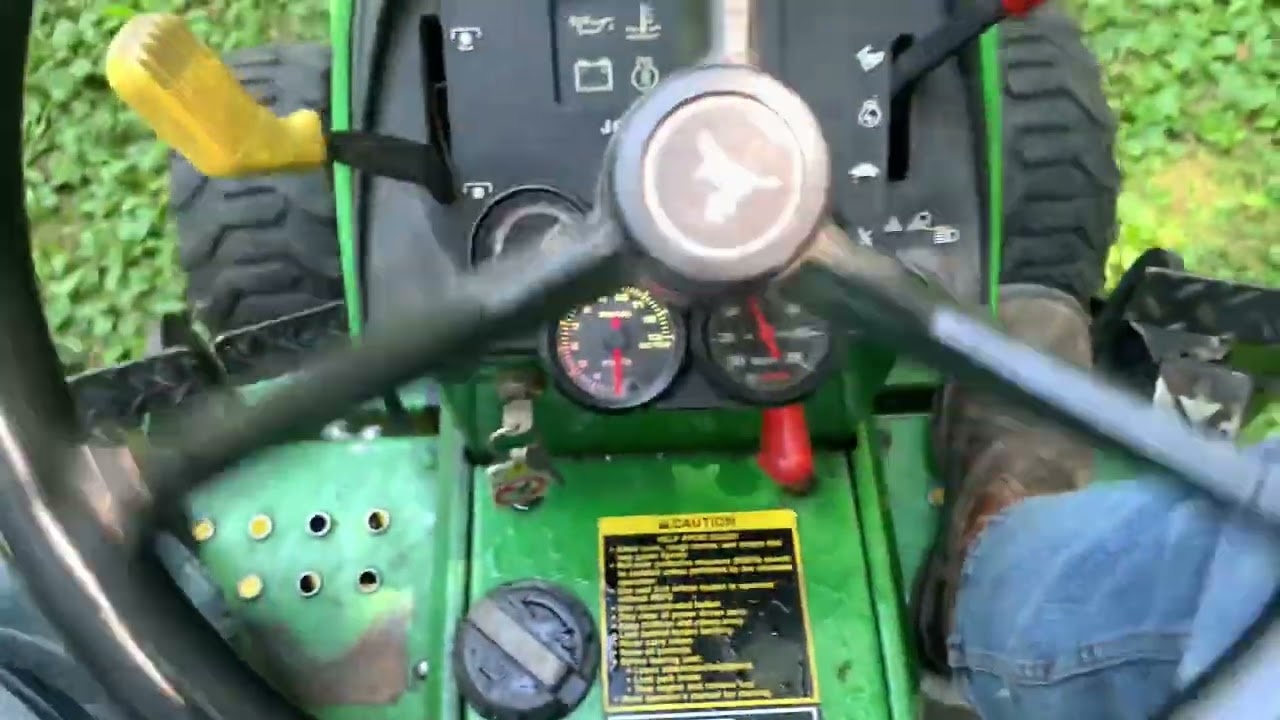 John Deere 655 turbo walk around and drive after engine rebuild