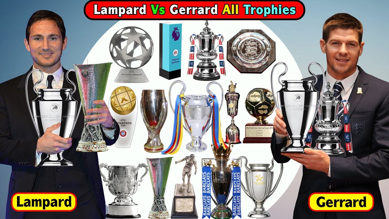 Frank Lampard Vs Steven Gerrard All Trophies, Awards Copmared. Gerrard Didn't Win Any Premier League