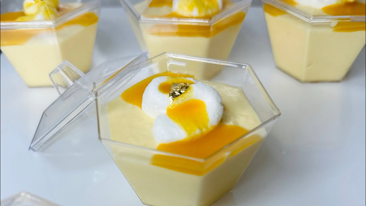 Passion fruit mousse [4 major ingredients only (optional corn starch & gelatin)] #passionfruitmousse