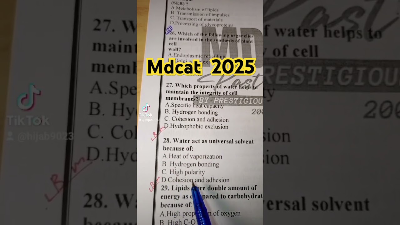 Mdcat preparation 2025