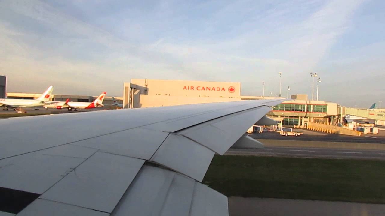 Air Canada YYZ - YVR Boeing 777-300ER Push Back & GE90-115B Engine Start and Takeoff