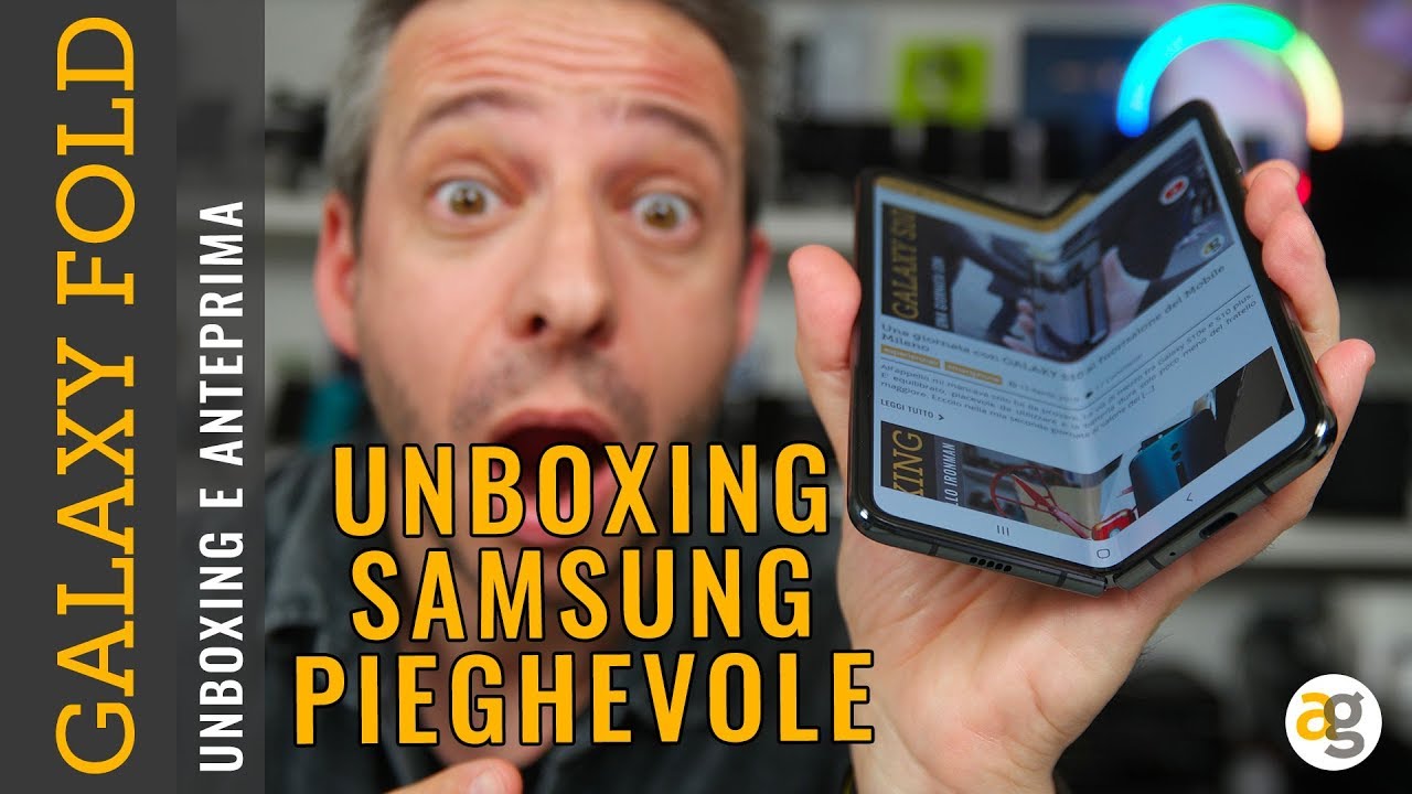 Unboxing GALAXY FOLD Anteprima specifiche prezzo