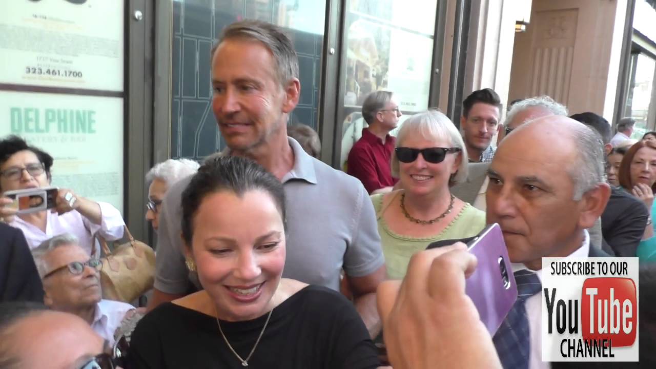 Fran Drescher greets fans at the Cabaret Opening Night at Pantages Theatre in Hollywood