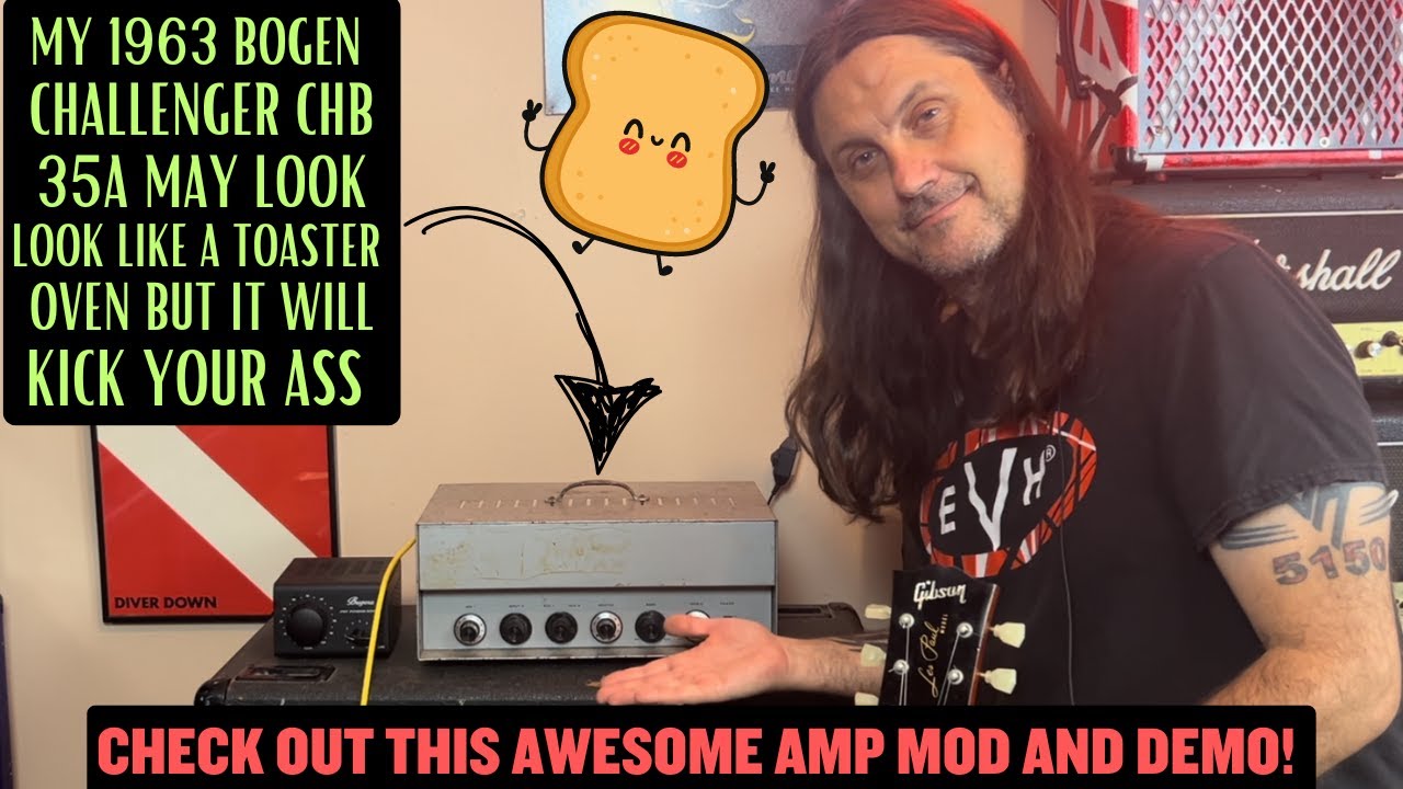 1963 Bogen Challenger CHB 35A PA Amp Converted To A Badass Plexi Style Guitar Amp - It's Amazing!