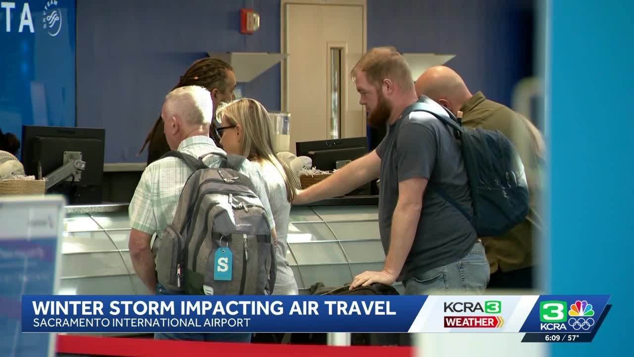 Sacramento travelers caught in nationwide flight disruptions as winter storm hits
