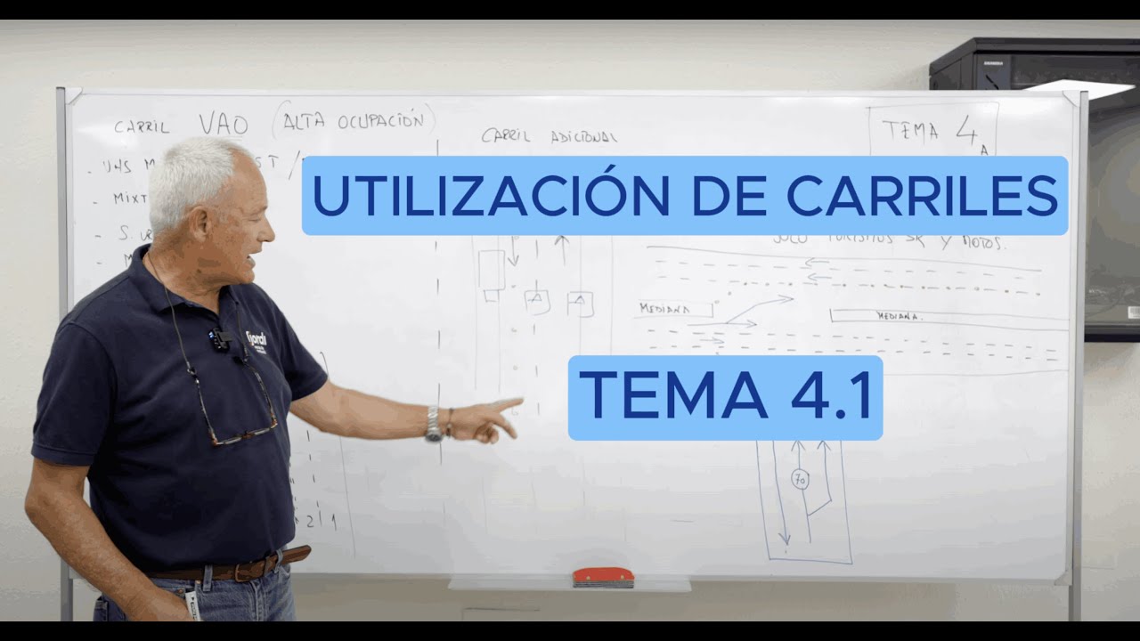 CARNET C (Actualizado 2024) -TEMA 4- Utilización de carriles | Clases con Jordi | Teórica de camión
