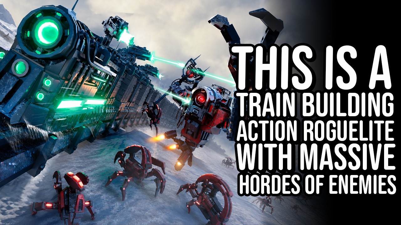 I made my own PLASMA TRAIN to blast 100,000 ROBOTS! - Ironfront Express