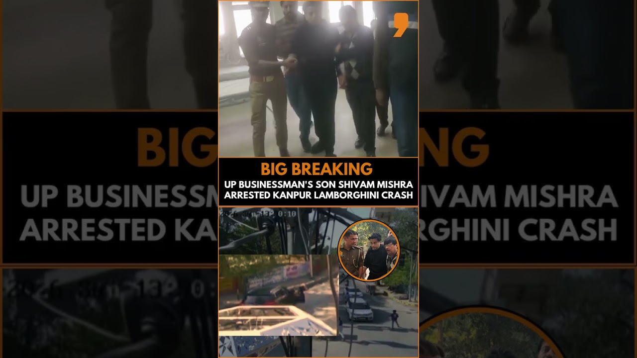 Kanpur Lamborghini Crash: Shivam Mishra Arrested by Police | News9