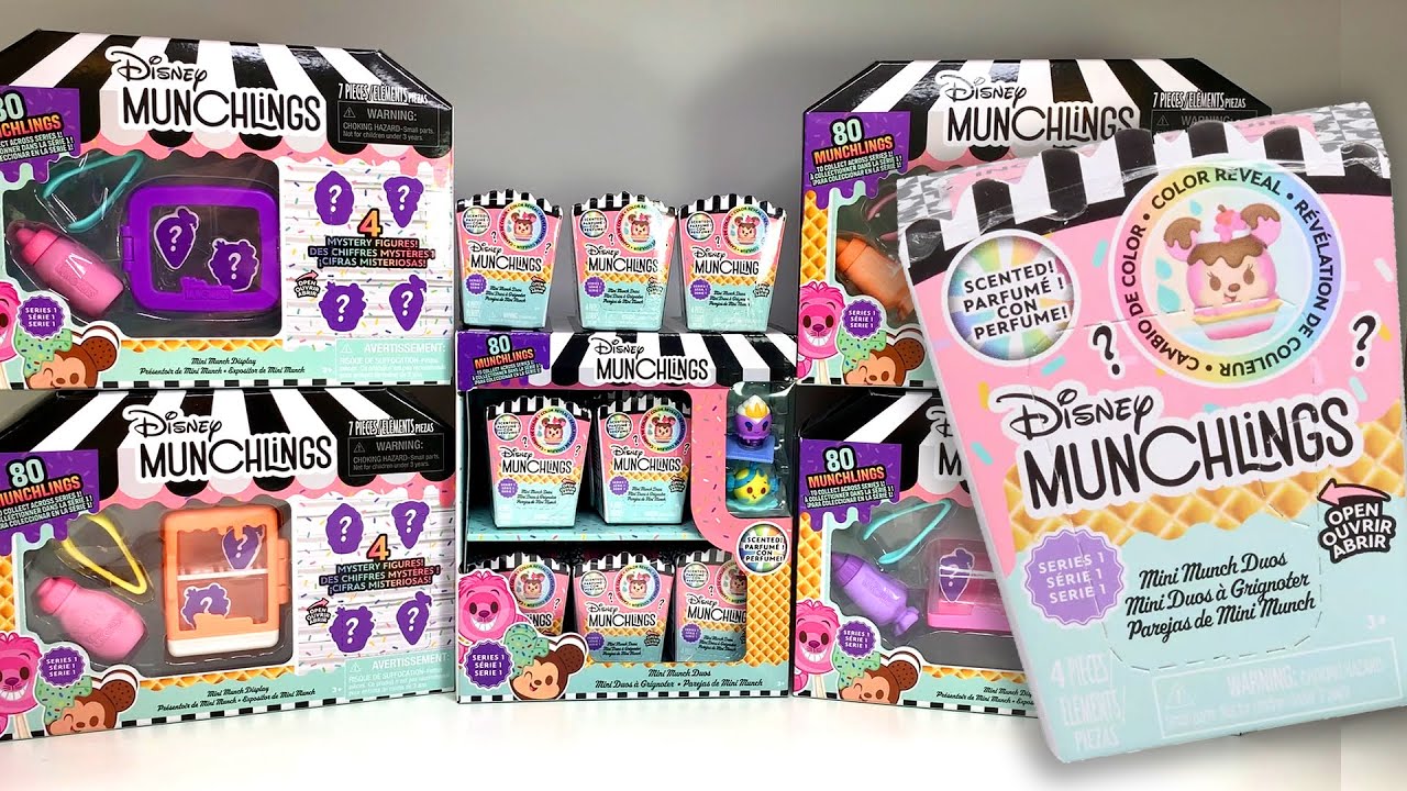 NEW! Disney Munchlings Mini Munch FULL CASE plus 4 sets!