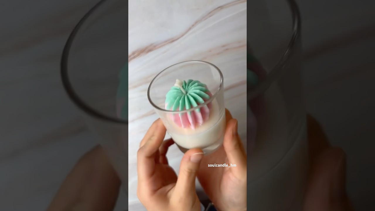 Cactus candle!🌵#candles #handmade #youtubeshorts #smallbusiness #cactus