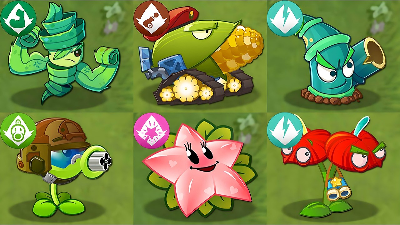 Every Random Premium Plants Power-Up! vs PvZ 2 All Final Boss - PvZ 2 Mod Final Boss