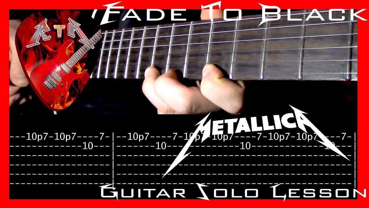 Fade To Black Guitar Solo Lesson - Metallica (with tabs)