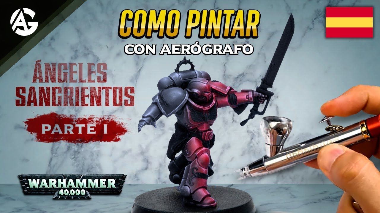COMO PINTAR ANGELES SANGRIENTOS / PARTE 1 AEROGRAFO - Angel GiraldeZ