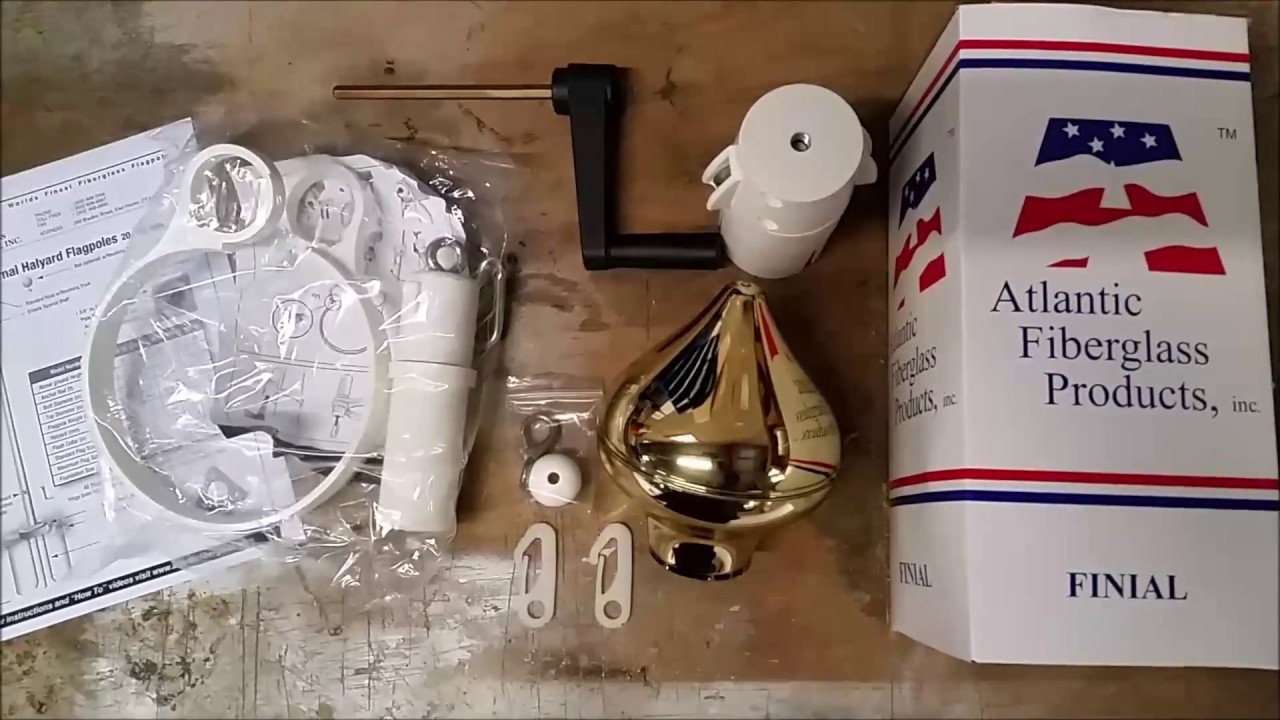 Installation of Internal Halyard Flagpole Finial Kit