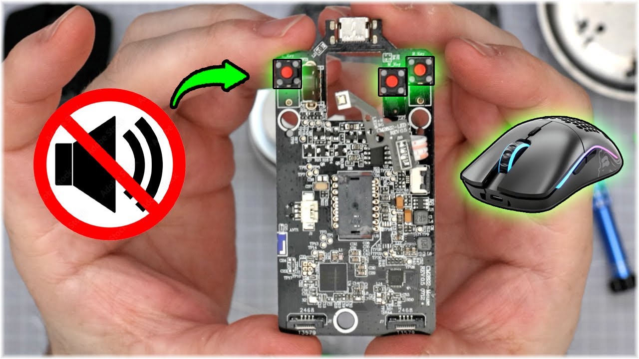 HOW TO GAME IN SILENCE: Glorious Model O Wireless Click Mod