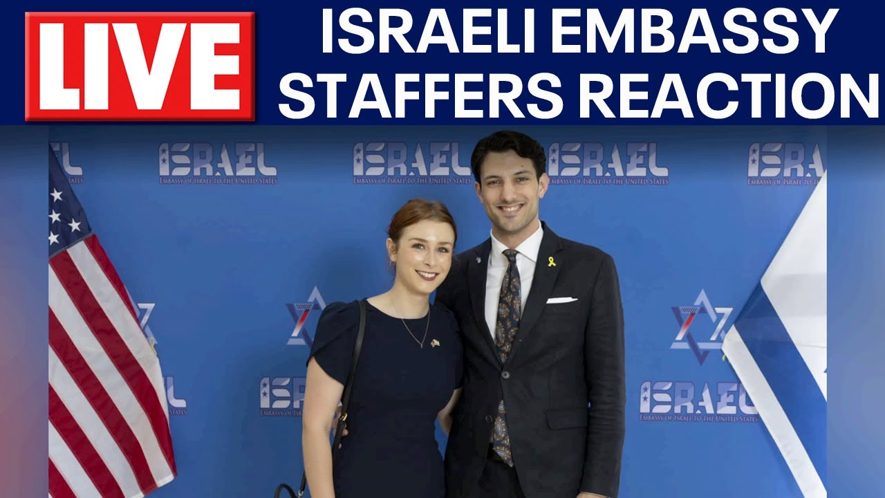 Israeli Ambassador to the US, Yechiel Leiter, reacts to the shooting of two Embassy staffers