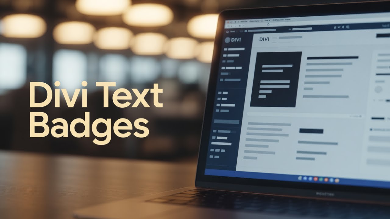 How to add text badge in divi wordpress website only just in&nbsp;4&nbsp;minutes