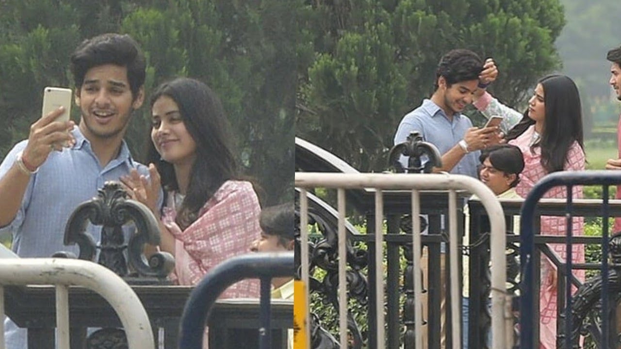 Sridevi's daughter Janhvi Kapoor enjoying with Ishan Khattar |Dhadak Shoot