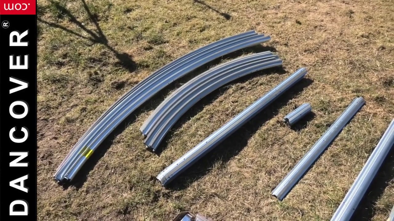 Assembly of greenhouse polycarbonate TITAN Arch