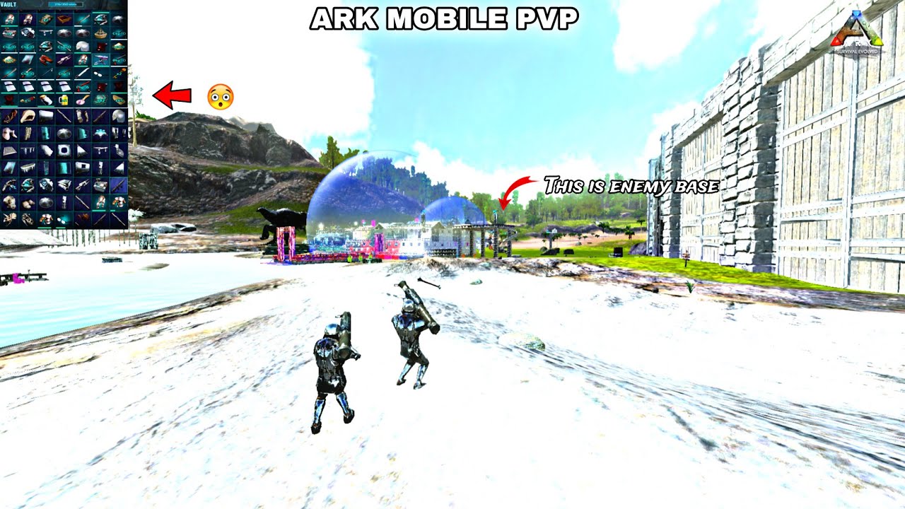 Ark Mobile PvP | raid on admin base good loot | and good dino | ark mobile