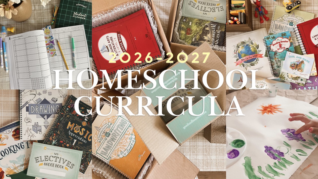 2026-2027 Homeschool Curriculum Selections | 5th, 4th, 1st & Pre-K | Mom of Four