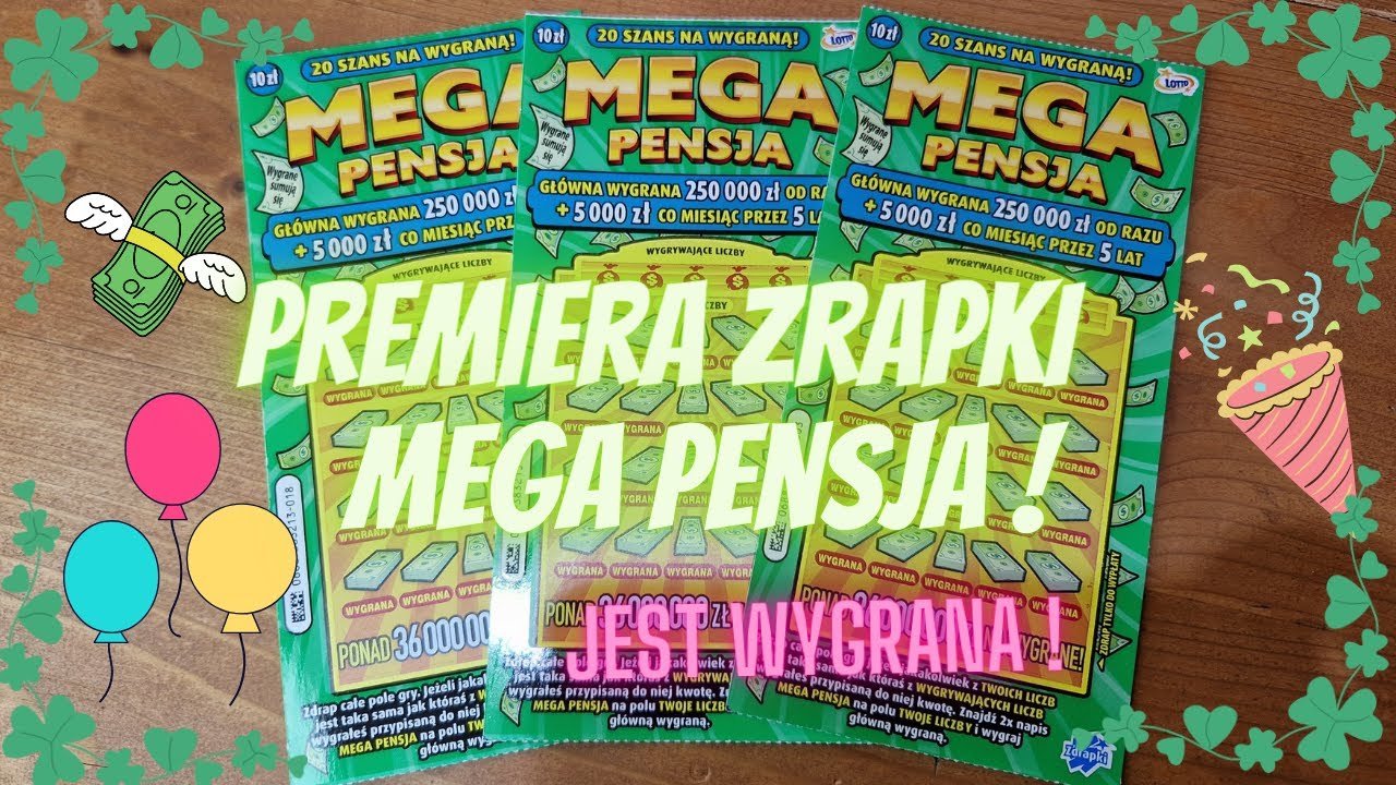 Zdrapki Lotto🍀Premiera zdrapki MEGA PENSJA🎉💚🔥Mamy wygraną!💥💸